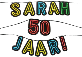 Neon slinger - Sarah 50 jaar