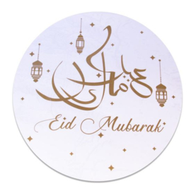 Raamsticker 'Eid Mubarak' (Ø46cm)