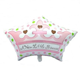 Folieballon Geboorte A New Little Princess 65 cm