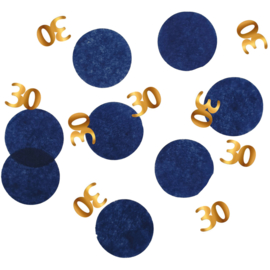 Confetti Elegant True Blue 30 Jaar - 25 gram