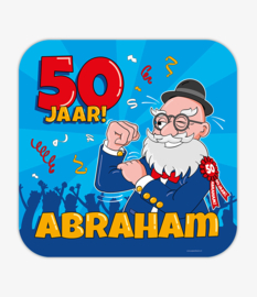 Huldeschild 50 Jaar Abraham Cartoon
