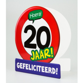 Wenskaarten - 20 Jaar Verkeersbord