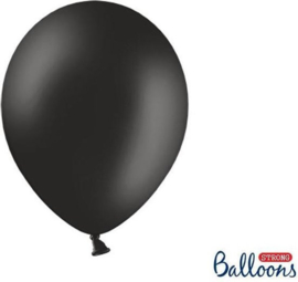 Ballonnen Pastel Zwart (30cm) - 10 stuks