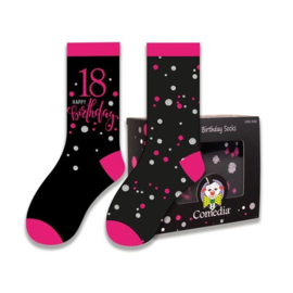 Kadosokken 18 jaar pink (2 paar)