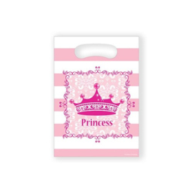 Uitdeelzakjes pink princess 8 Stuks