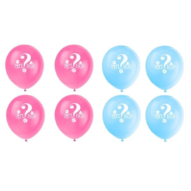 Ballon Gender Reveal - 8 stuks