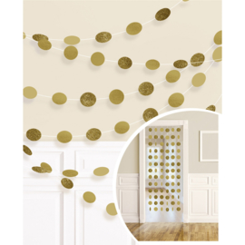 Gouden Glitter Hangende Streng Decoraties