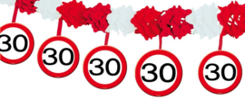 30 Jaar Verkeersbord Slinger met Onderhanger