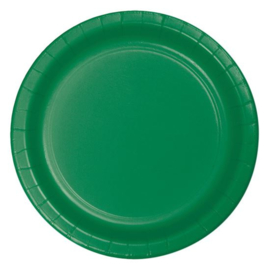 Bordjes emerald green (Ø23cm, 8st)