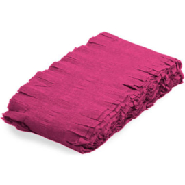 Donker Roze Crepe Papier Slinger - 6 meter