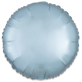 Folieballon rond satin pastelblauw 43cm