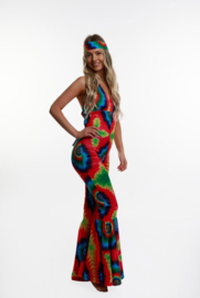 Hippie Tye Dye Jumpsuit Dames