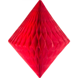 Honeycomb Diamant Rood - 30cm