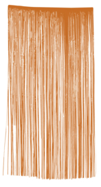 Deurgordijn Folie Oranje 200x100cm