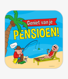 Huldeschild Pensioen Cartoon