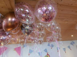 1x Helium Ballon Confetti - Diversen Kleuren Mogelijk