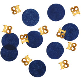 Confetti Elegant True Blue 18 Jaar - 25 gram