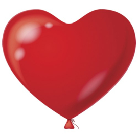 Ballon hart rood (Ø38cm)