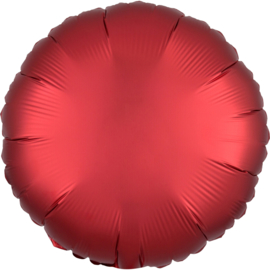 Folieballon rond satin sangria - 43 cm