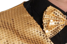 Gilet + Strik Goud