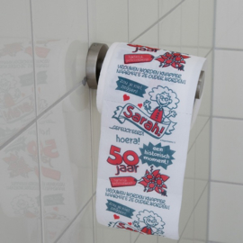 WC Papier Toiletpapier Sarah 50 jaar