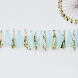 Tassel Decoratie Oh Baby! kwasten slinger blauw