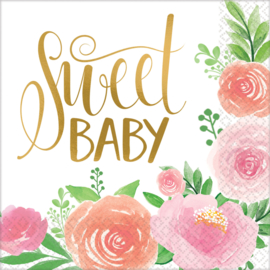 Servetten Sweet Baby 33 cm - 16 stuks