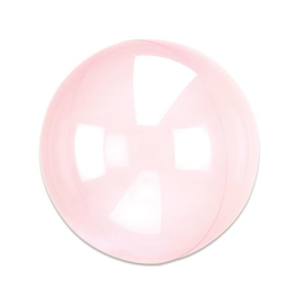 Folieballon Clearz donkerroze (38x40cm)