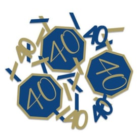 Confetti Navy & Gold ‘40‘ (14g)