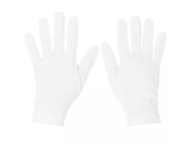 Witte katoenen handschoenen voor volwassenen
