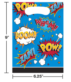 Uitdeelzakjes Superhelden 8 Stuks