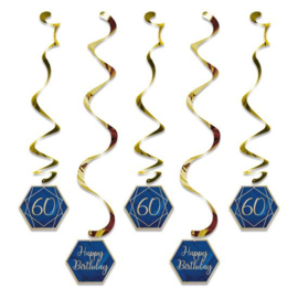 Hangdeco Navy & Gold '60' (5st)