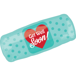 Folieballon SuperShape Get Well Soon Pleister - 73 cm