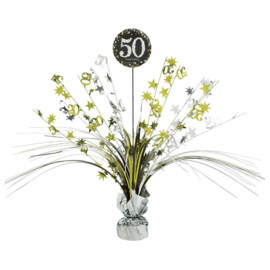 Glitterfeest 50 Jaar Tafeldecoratie - 46 cm