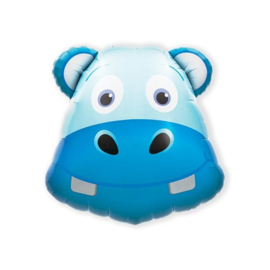 Folieballon hippo head - 71 cm