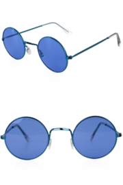 Uilebril blauw glas