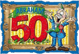 50 Jaar Abraham Deurbord - 48x35cm