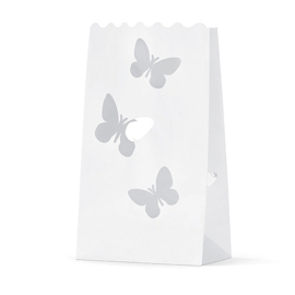 Candle bag 10 stuks vlinders mini