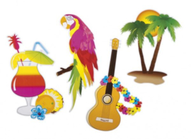 Feestdecoraties Hawaii 4-delig