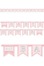 Letterslinger "Babyshower" Meisje