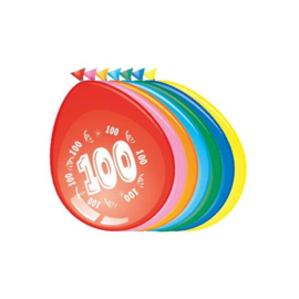 Ballonnen 100 jaar (Ø30cm, 8st)