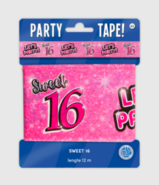 Party tape - Sweet 16 - 12 meter