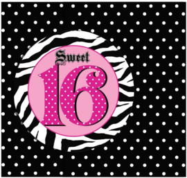 Sweet 16 Uitnodigingen - 8 stuks