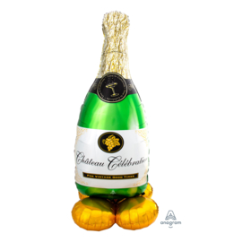 Folie Champagnefles AirLoonz Ballon - 152 cm