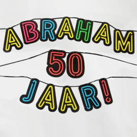 Neon slinger - Abraham 50 jaar!