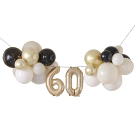 Slinger met ballonnen 60 Champagne Noir Ginger Ray