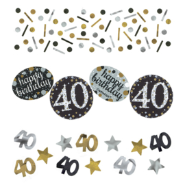 Confetti sparkling gold '40' (34gr)