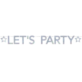 Letterslinger 'Let's Party' silver