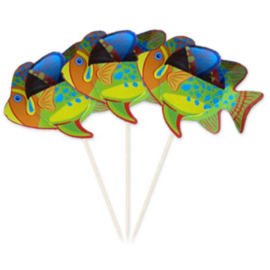 Tropische Vissen Prikkers 15cm - 8 stuks