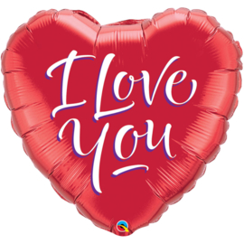 I Love You - Hart Ballon 46 cm
